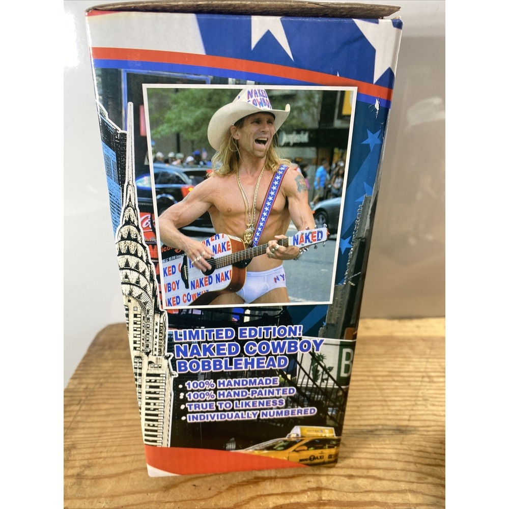 Naked Cowboy Bobblehead NYC New York City Icon Times Square Funny Gift‎ Limited - Picture 6 of 7